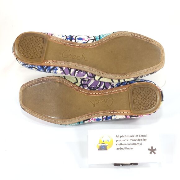 Coach Portia Casual Ballet Flat Shoe Womens Size 5.5 A2657 Multi - Picture 9 of 9